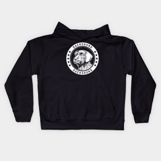 Wirehaired Dachshund Fan Gift Kids Hoodie